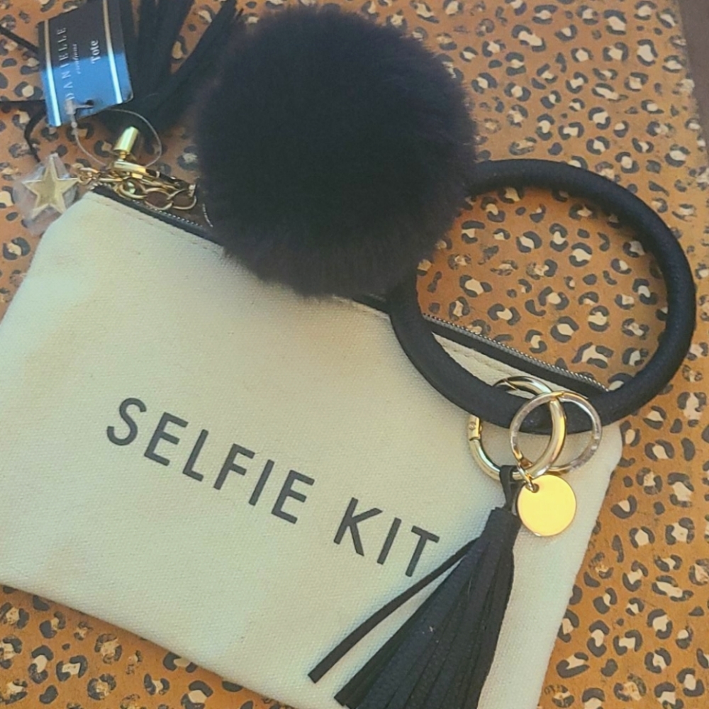 "Selfie Kit" Cosmetic Bag & Keychain